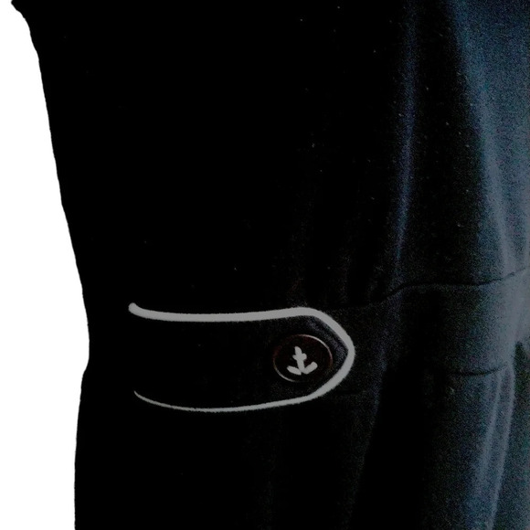 Nautical Inspired Dress with  Anchors Navy Blue S - Picture 5 of 7